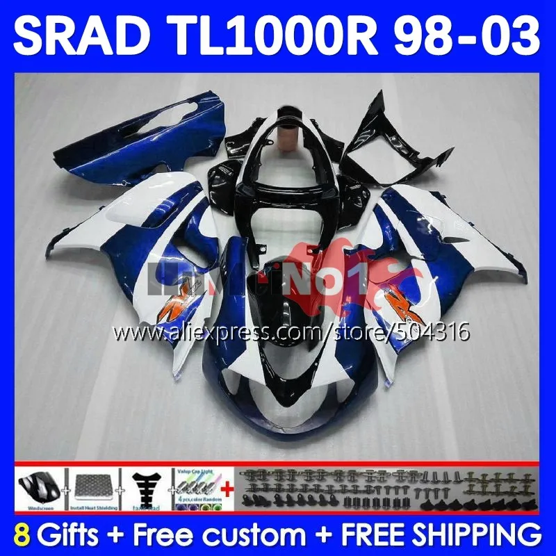 

Body For SRAD TL1000 TL 1000 R 1000R 98 03 25No.120 TL1000R 98 99 00 01 02 03 1998 1999 2000 2001 2002 2003 Fairing blue stock