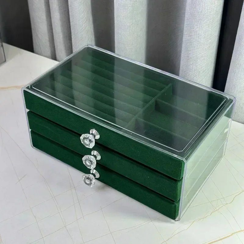 

Акриловые бархатные ящики для хранения ювелирных изделий