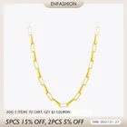 Женское колье-чокер из нержавеющей стали, золотистого цвета