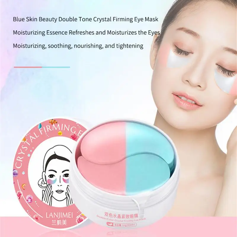 

60pcs Two-color Moisturizing Eye Mask Avocado Caviar Coral Eye Patch Crystal Collagen Anti-Wrinkle Anti Aging Remove Dark Circle