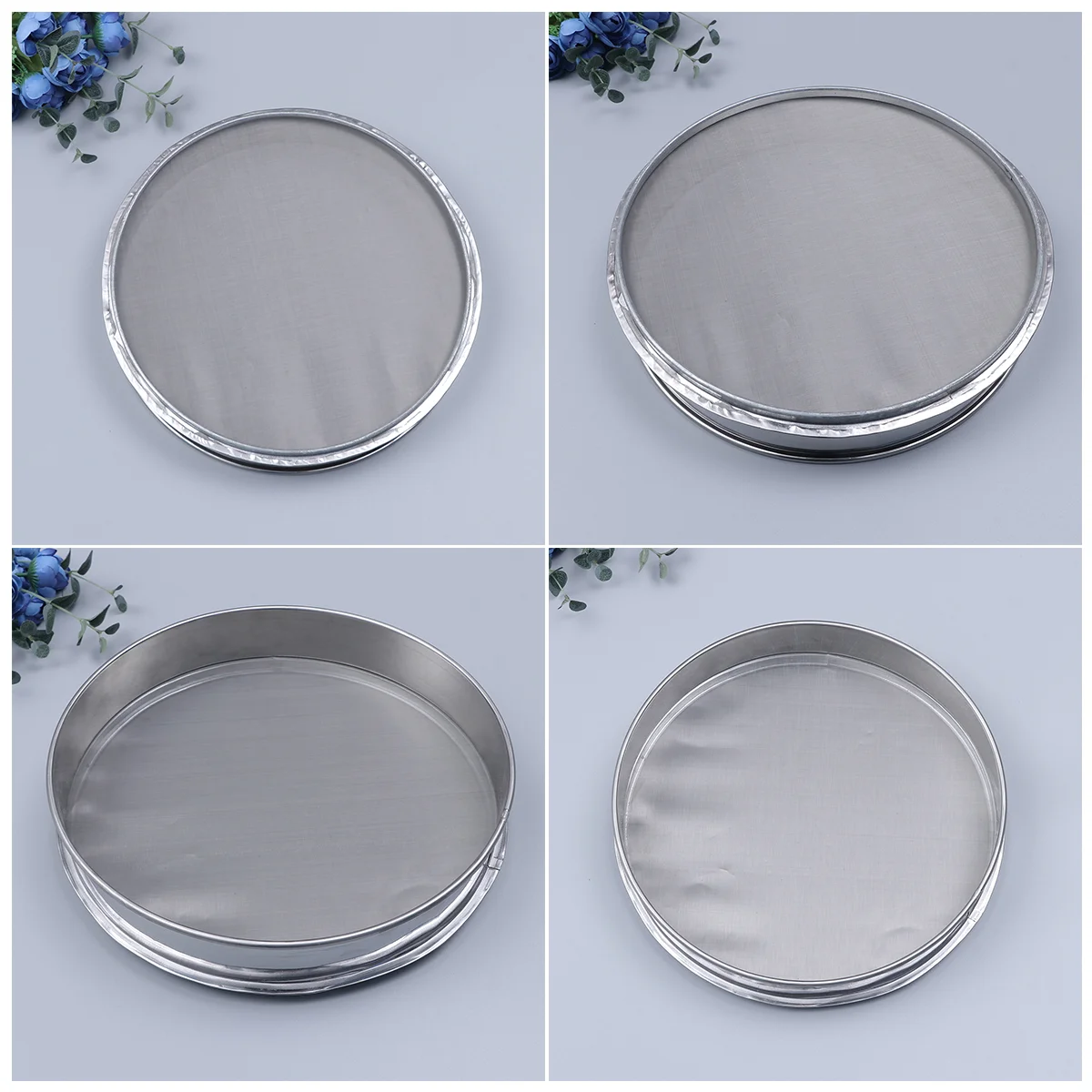 

Sifter Flour Sieve Strainer Mesh Fine Baking Herbal Tool Sifting Powder Round Handheld Sugarkitchen Handlehand Cup Shaker Pollen