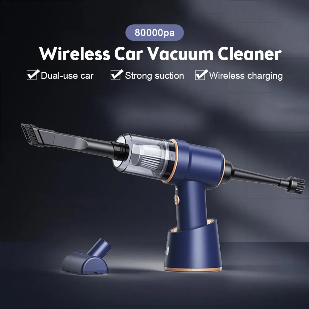

8000Pa Wireless Car Vacuum Cleaner Cordless Handheld Auto Vacuum Home Car Dual Use Mini Vacuum Cleaner Rechargeable Dust Catcher