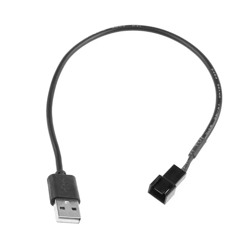 

41QA USB 2,0 A папа к 3-контактному папа Соединительный кабель адаптера для 5V компьютера ПК Вентилятор