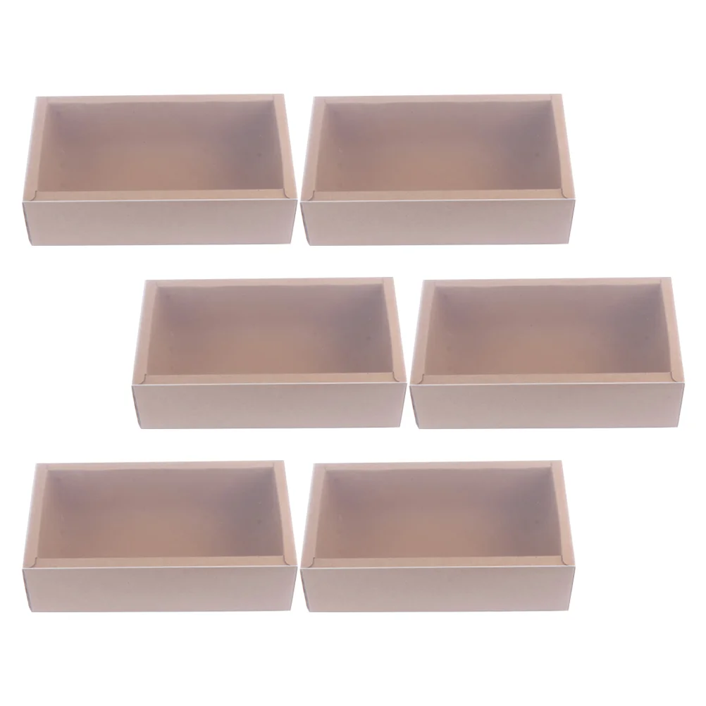 

6pcs Paper Display Boxes Unique Wrapping Boxes Candy Cases Packing Boxes