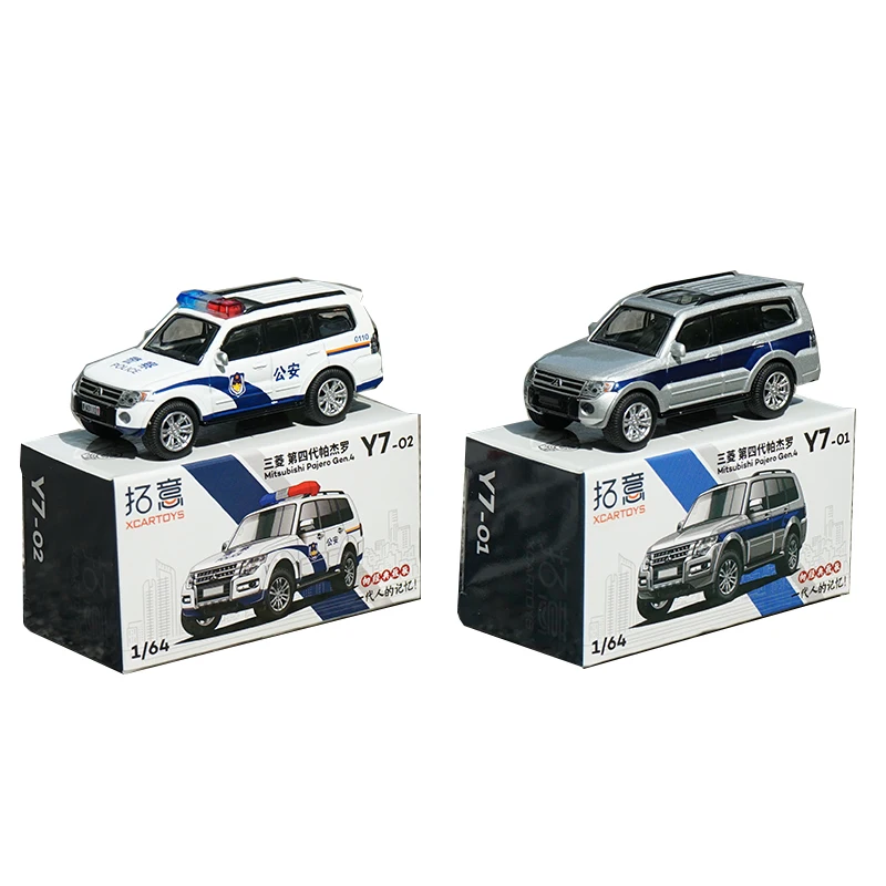 

1:64 Mitsubishi Pajero 4th generation Tuoyi Xcartoys public security off-road police car alloy model