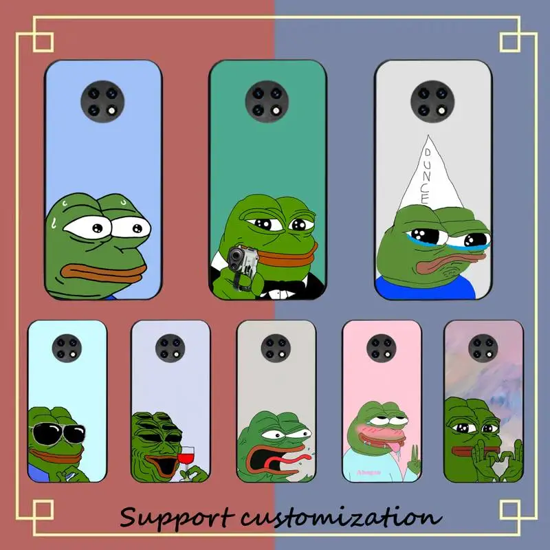 

Sad Frog Phone Case For Xiaomi Redmi Note 8A 7 5 Note 8pro 8T 9Pro TPU Coque for note 6pro