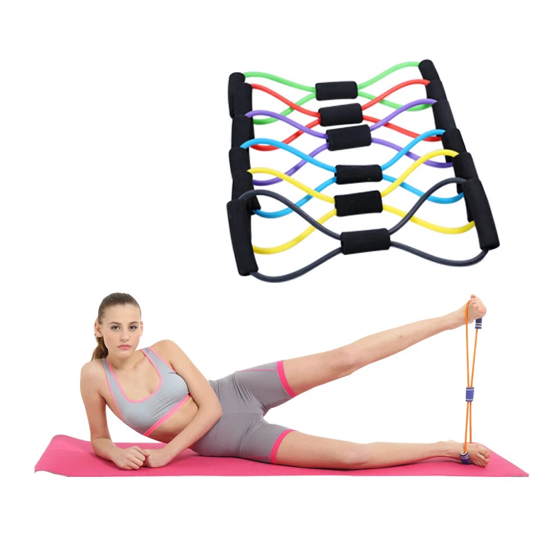 

8-образный съемник для груди, домашнее многофункциональное оборудование для фитнеса и похудения, латексный Натяжной ремень, тонкая рука для...