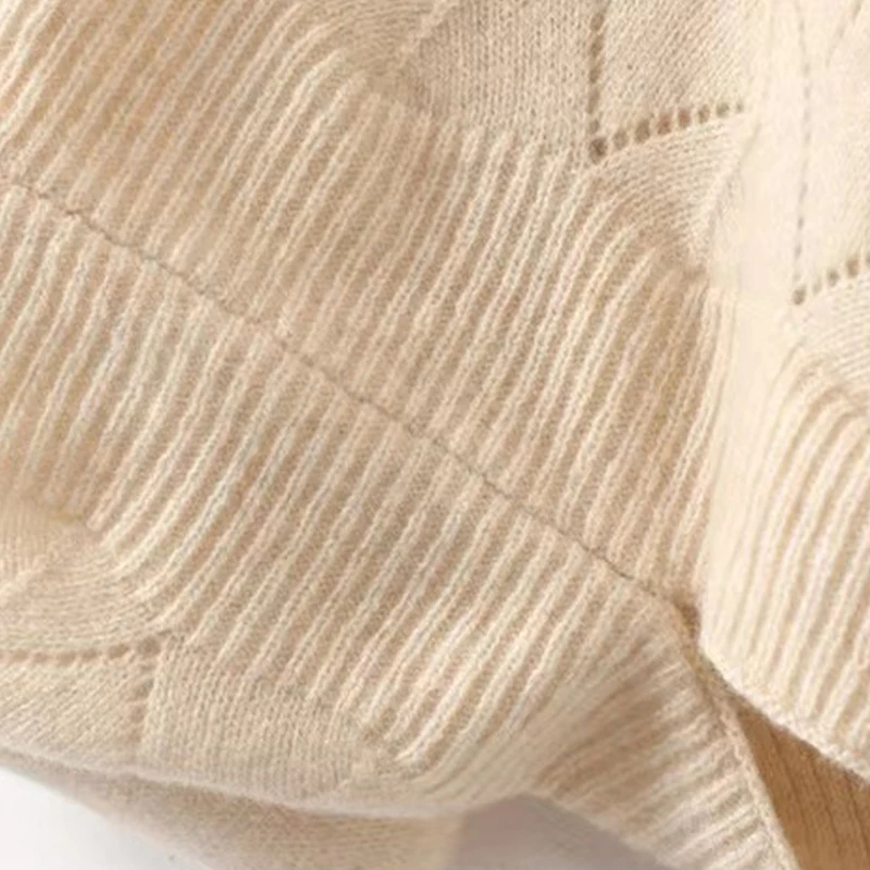 Женский Вязаный Кардиган Из 100% Шерсти Свитер Свободного Размера Теплый Мягкий