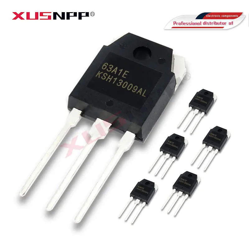5 шт., транзистор KSH13009AL, модель KSH13009 TO3P NPN 12A 400V