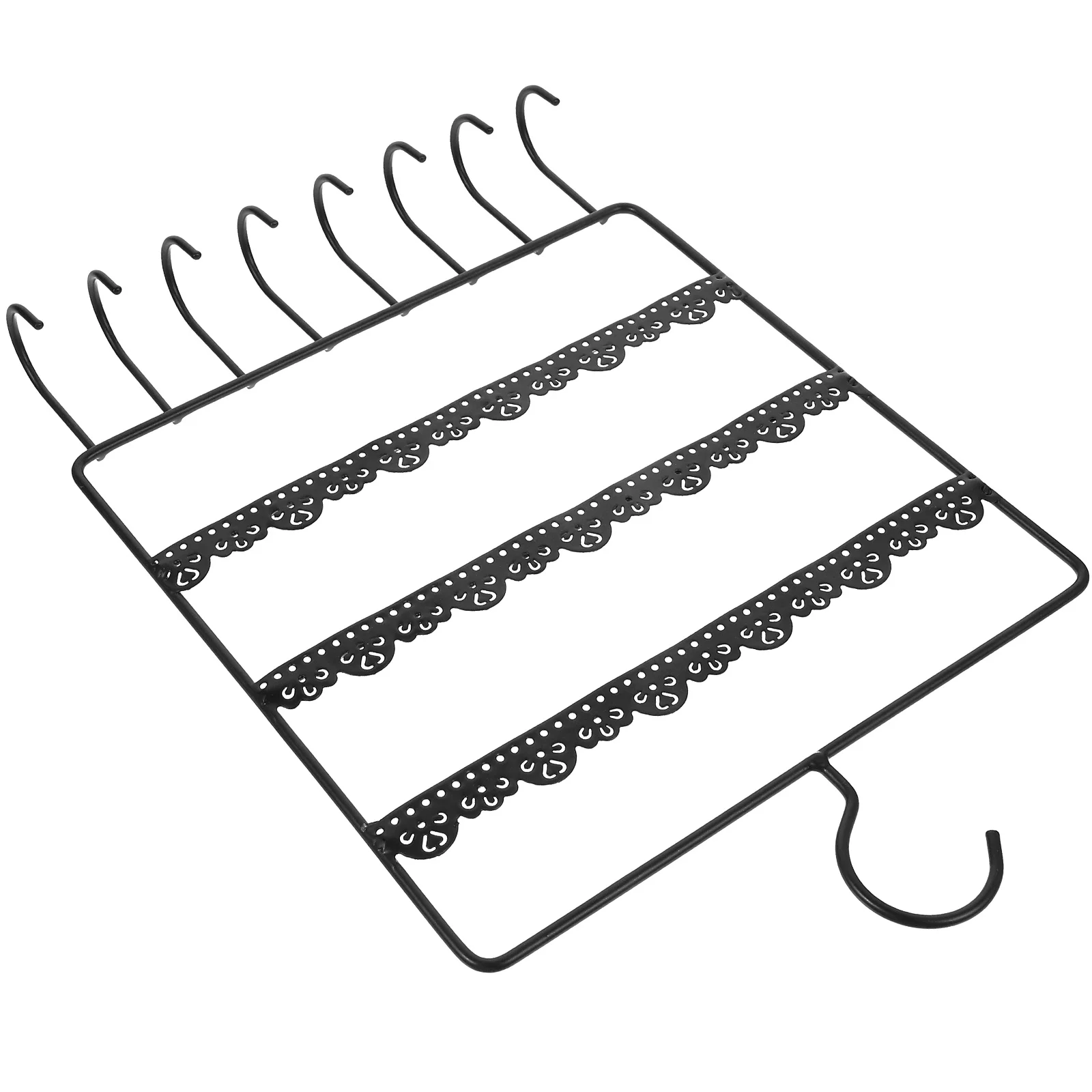 

Necklace Hanging Rack Display Wall Mount Jewelry Organizer Necklaces Earring Holder Storage