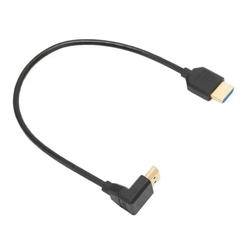 

90 Degree Down HD Multimedia Interface Cable 48Gbps Gold Plated Flexible HD 8K HD Multimedia Interface Cable for Laptops hot
