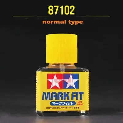 

Оригинальная наклейка Tamiya 87102 87135 87176 Mark Fit, решение, наклейка, более мягкая клейкая, 40 мл для сборки модели, хобби, здания, сделай сам