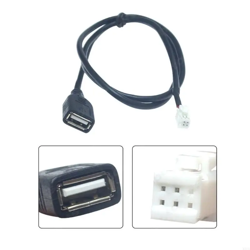 X9fa Auto 4pin+6pin разъемовый разъем Aux USB -панель Adension Advension Adapter Cable 75 см 2x