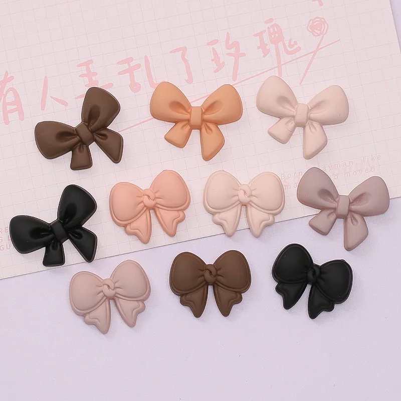 

20 шт. винтажные Кабошоны с бантом из смолы, подвески для слайма, красочные украшения в виде банта для девочек, аксессуары для изготовления ювелирных изделий