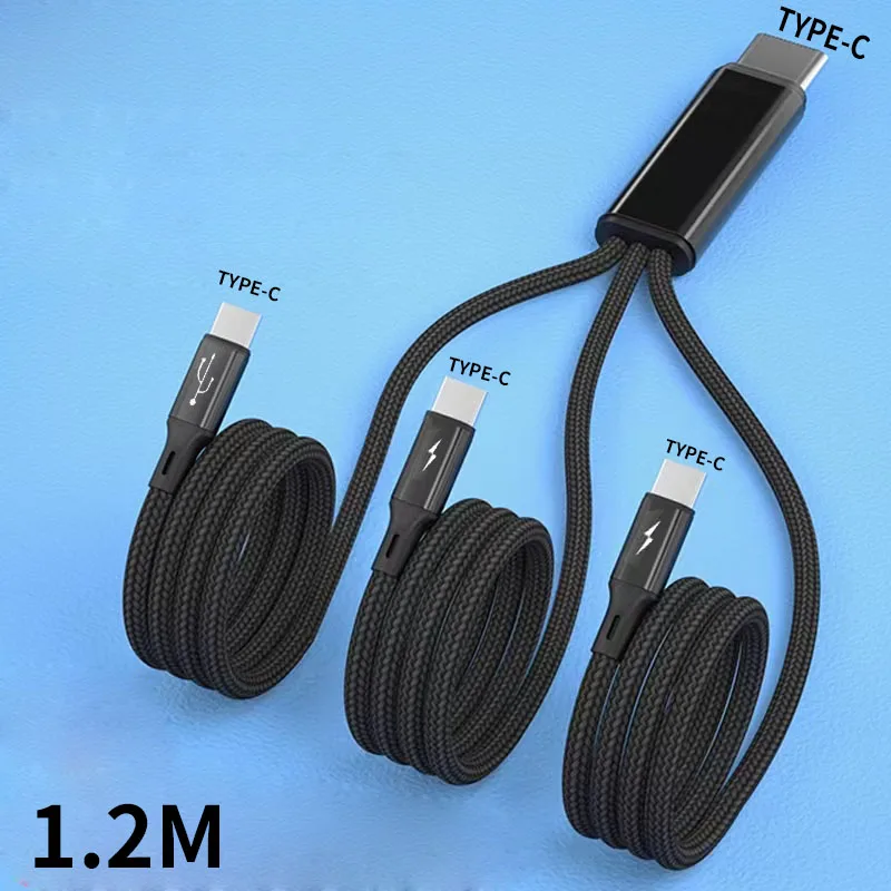 

3in1 USB C Cable Fast Charging Type C Cable for Google Pixel 7 Motorola Moto G53 realme 10 Pro Plus Xiaomi Mi 11 Pro POCO F4 G