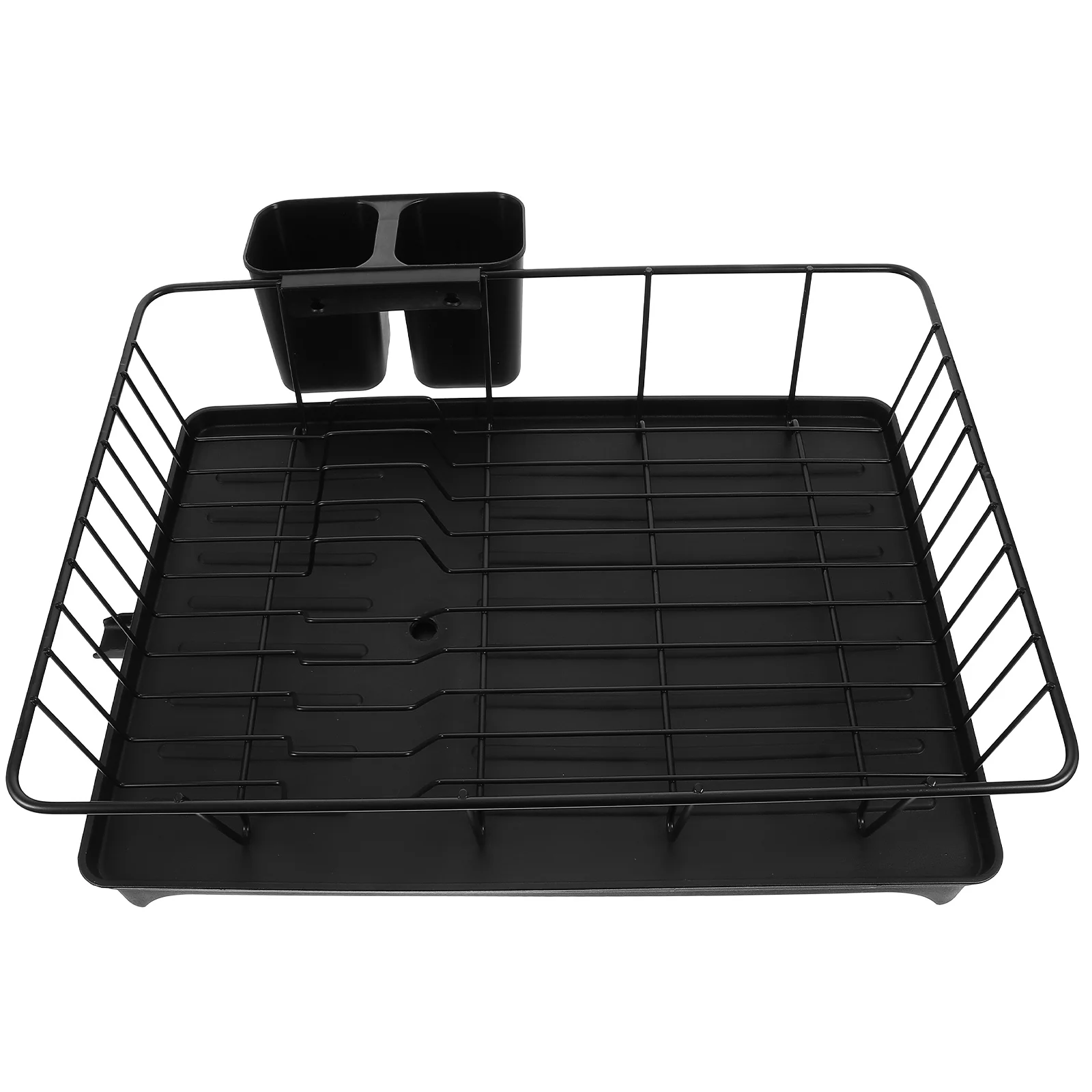 

Flatware Large Dish Drying Rack Dishes Plate Kitchen Counter Iron Racks Cutlery Holder Drainer