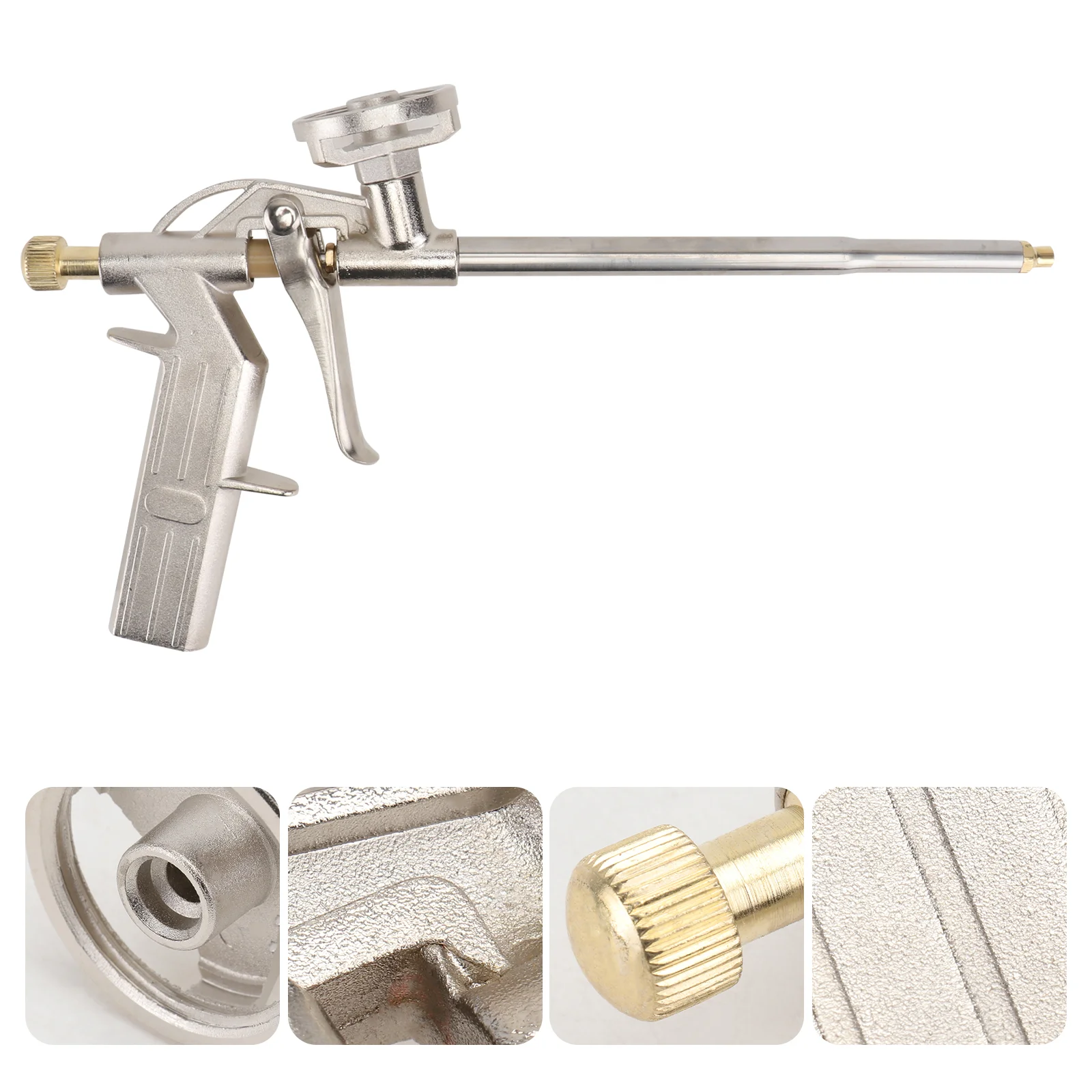 

1Pc Glue Shooter Household Glue Dispenser Caulking Accessory (Silver)