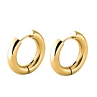 Серьги-кольца из нержавеющей стали в стиле панк для мужчин и женщин