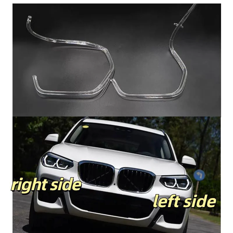 Для BMW X4 X3 G01 G02 G08 F97 F98 2018-2021 Светодиодный DRL направляющая пластина дневных ходовых огней, трубка дневных ходовых огней