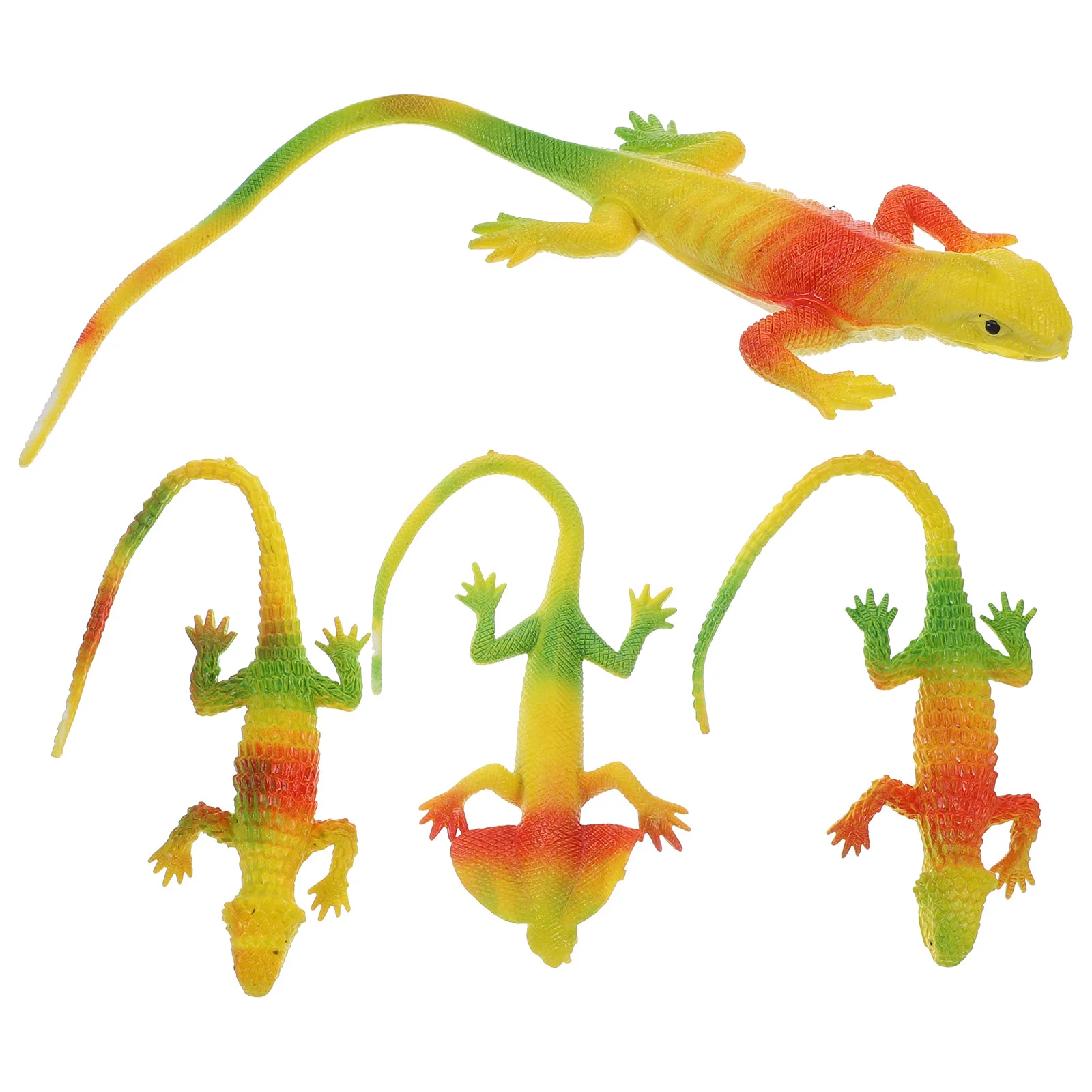 

4Pcs Fake Lizard Toys Lizard Models Lizard Ornaments Educational Lizard Toys