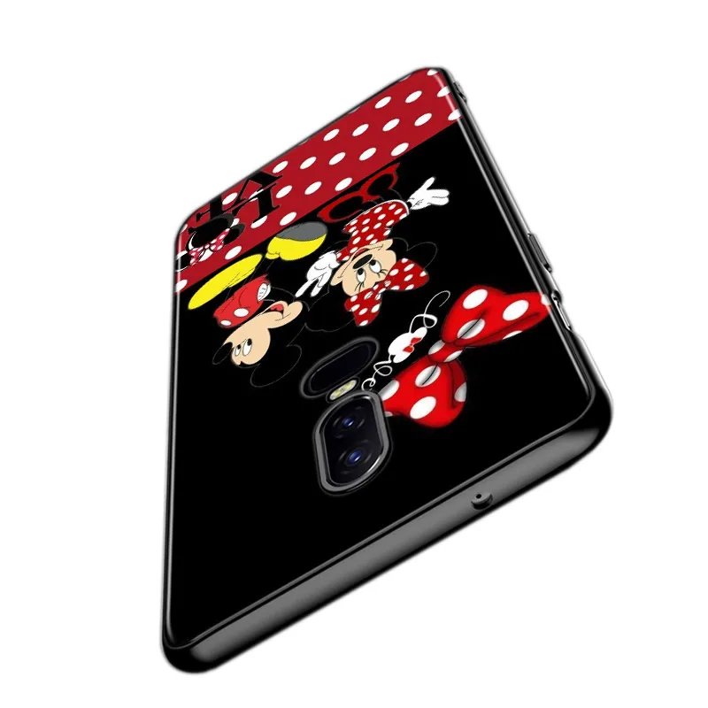 Красный чехол с Микки и Минни для OnePlus 9 9R Nord CE 2 N10 N100 8T 7T 6T 5T 8 7 6 Pro Plus 5G силиконовый |