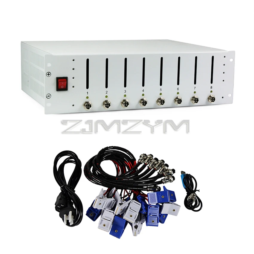 EBC-X 8-канальный тестер емкости литиевой батареи 18650 зарядка и разрядка 10 А