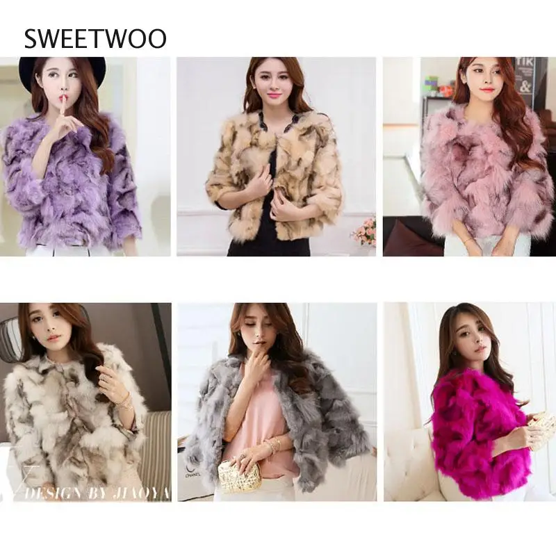 6 Color Short Three Quarter Sleeve Artificial Fur Coat Woman Winter Fashion Faux Fur Jacket Korean Elegant Fake Mink Slim 2022