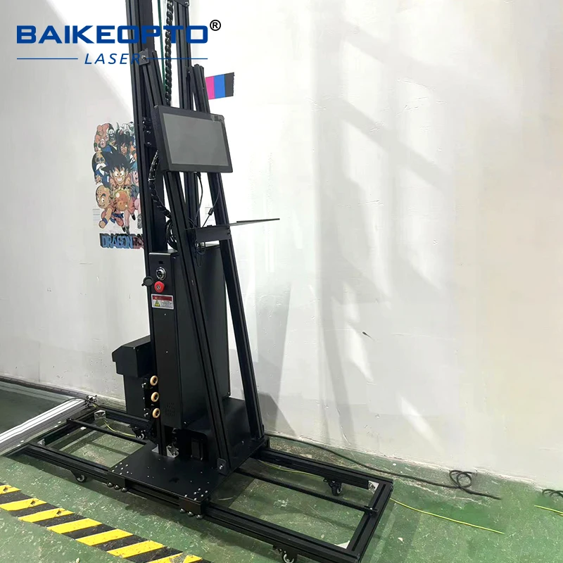 Фото Вертикальный 3D-принтер для стен DX10 DX7 с печатающей головкой, струйный принтер для декоративной печати на стенах зданий №2
