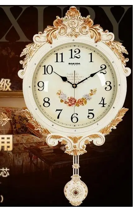 Уникальные настенные часы в виде павлина новинка европейское искусство