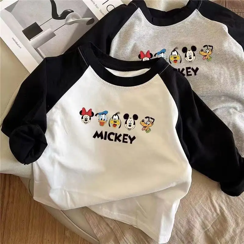 

Cotton Spring and Autumn T-shirt Children's Baby Bottoming Shirt Autumn Girls Autumn Clothing Inner Wear