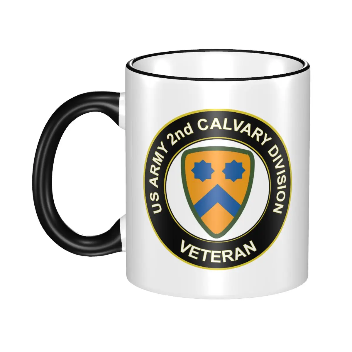 

Coffeeware Milk Mugen Drinkware U.S. Army Veteran 2nd Cavalry Division Best Gift for Your Friends