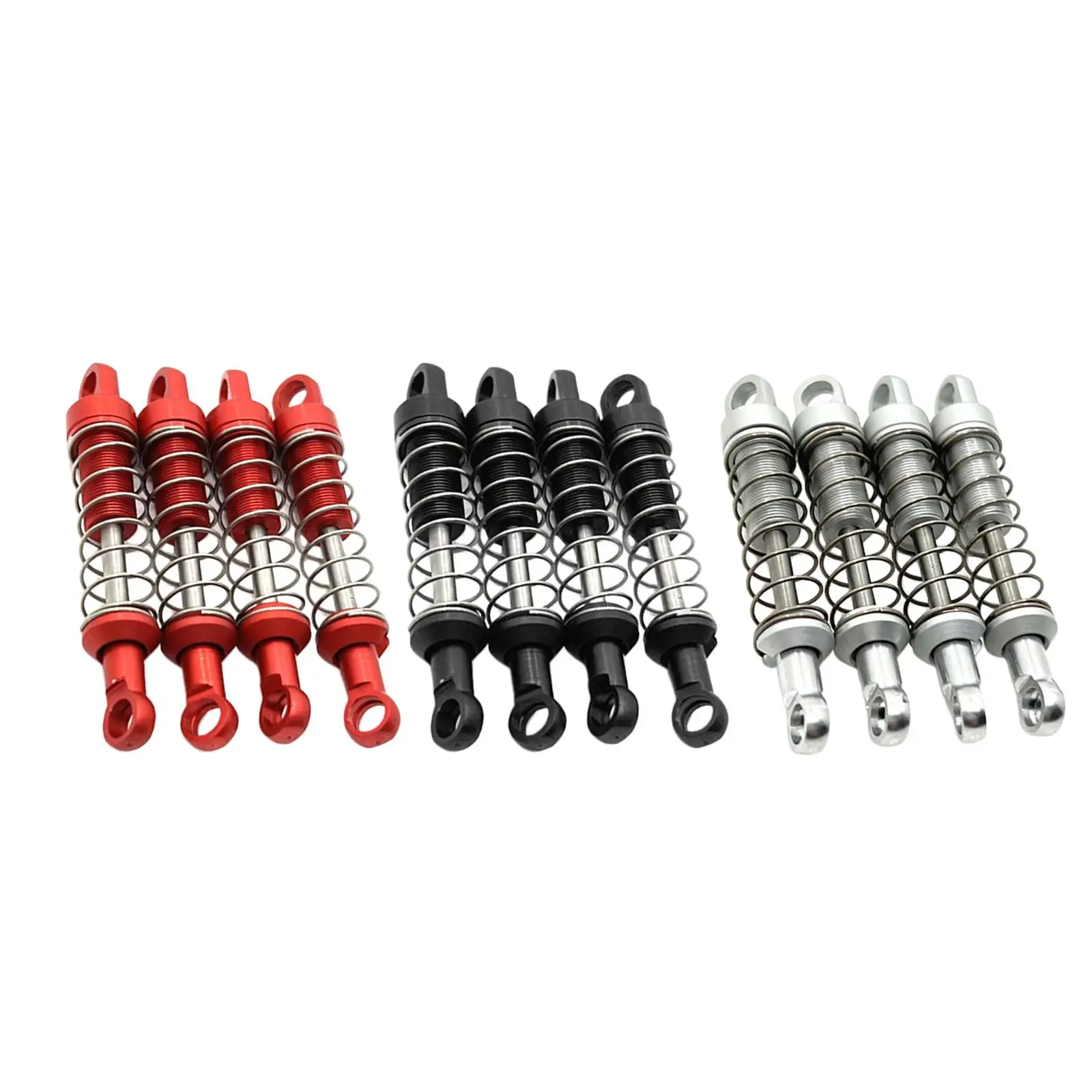 

Aluminum Shock Absorber Upgrade 4 Piece for 1:12 Scale RC Car Parts Accessories DIY Modification Replaces
