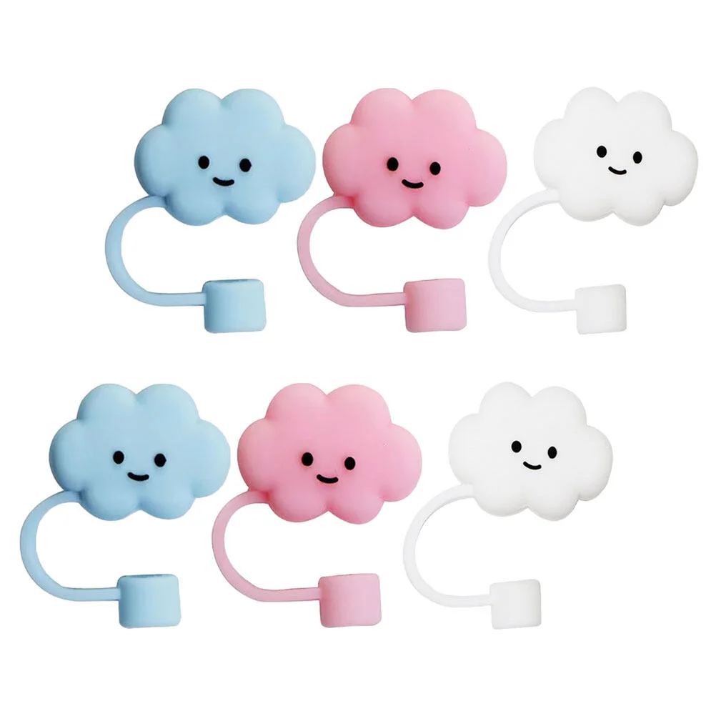 

6 Pcs Reusable Covers Tip Caps Stainless Steel Protective Tips Plug Silica Gel Protector