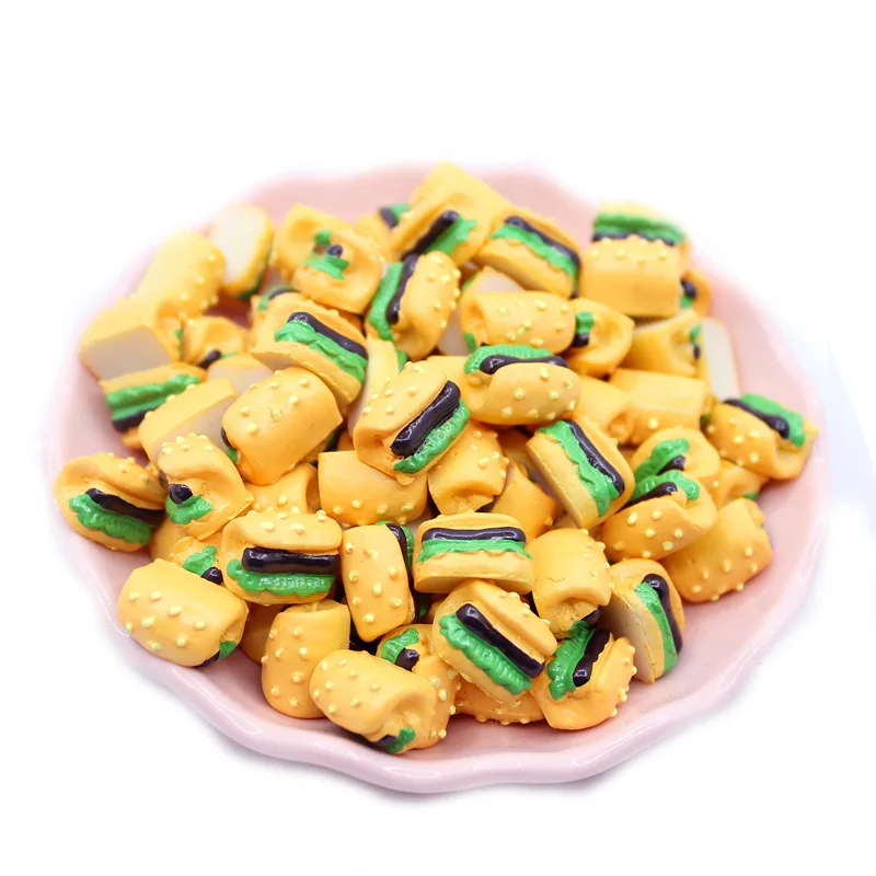 

10pcs Kawaii Resin Hot Dog Fake Food Cabochon Flatback Craft Material Charm Miniature Accessories Scrapbooking Diy Embellishment