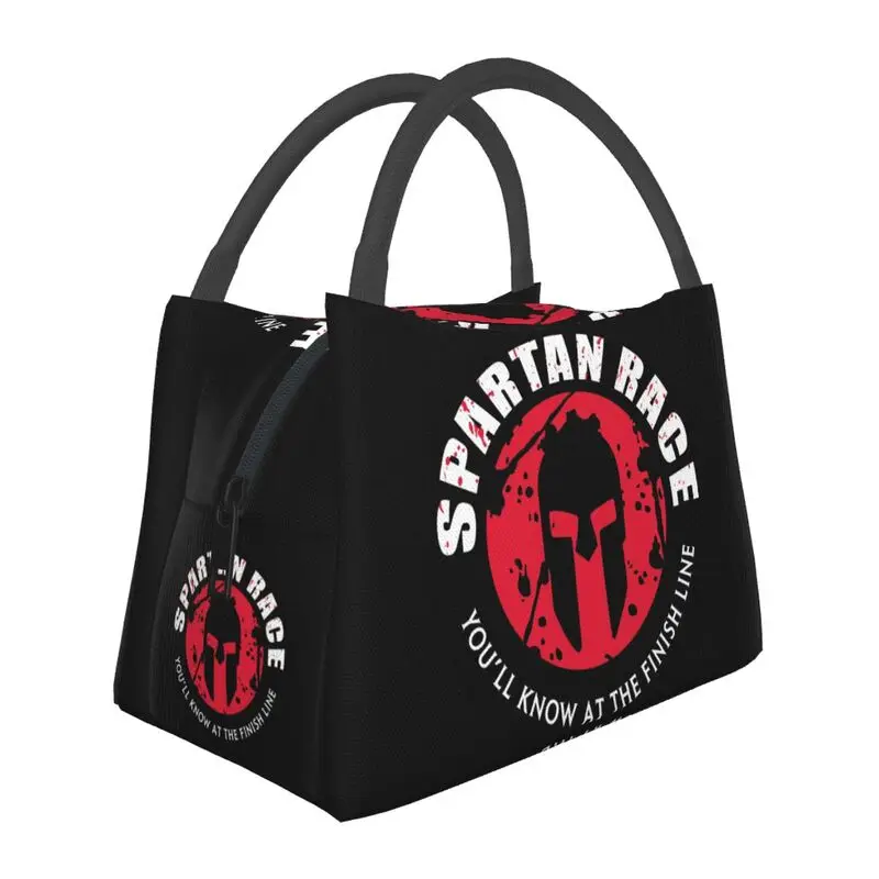 

Custom Spartan Race Sparta Spirit Lunch Bags Women Cooler Thermal Insulated Lunch Boxes for Work Pinic or Travel