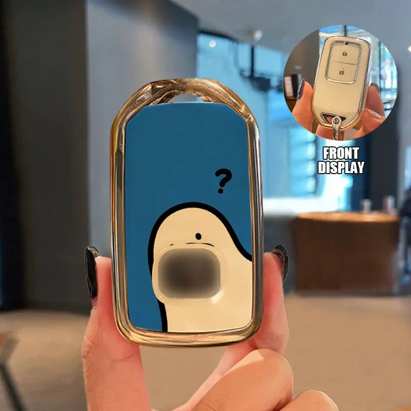 Чехол для автомобильного ключа брелок аксессуары милый Honda Fit GP5 Shuttle Gp8 JADE VEZEL City