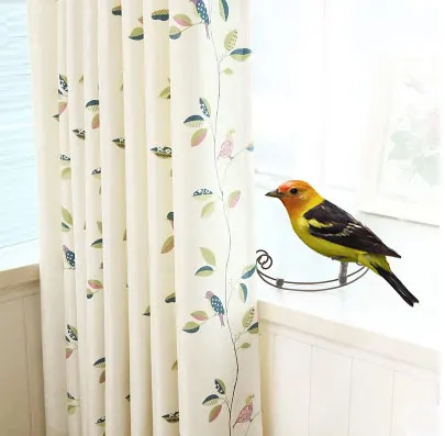 

20691-STB-Curtains for Living Room Bedroom Simple Princess High Blackout Cloth Gauze Integrated Window Light
