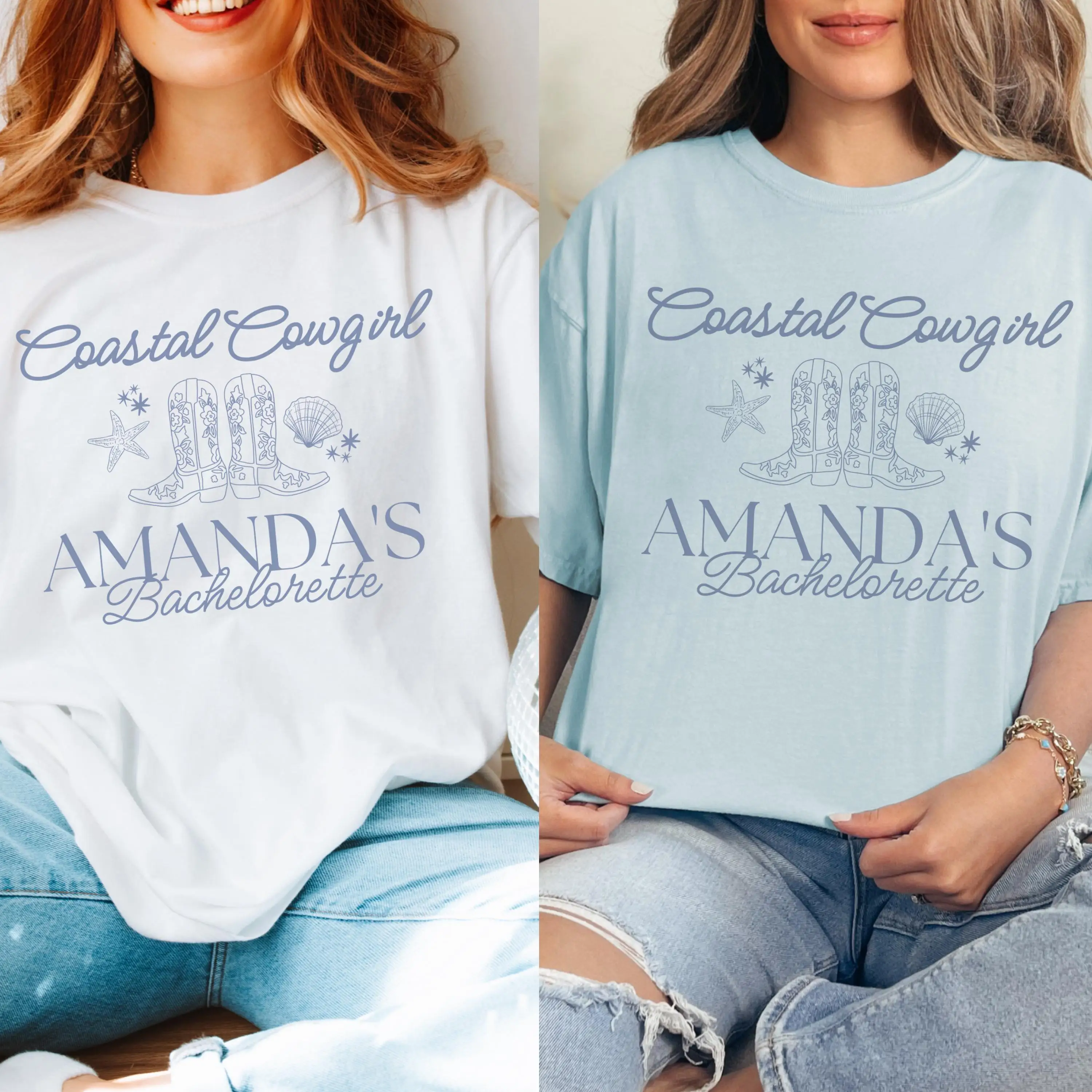 Футболка Coastal Cowgirl для девичника пляжный последний тост на побережье роскошный