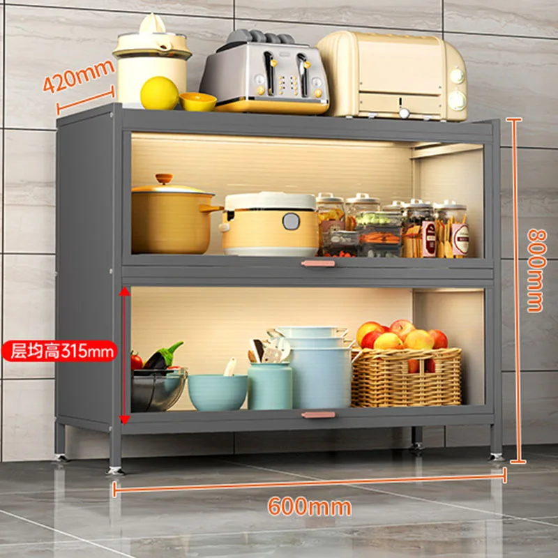 Модульные боковые панели для хранения Роскошные Металлические буфетные полки