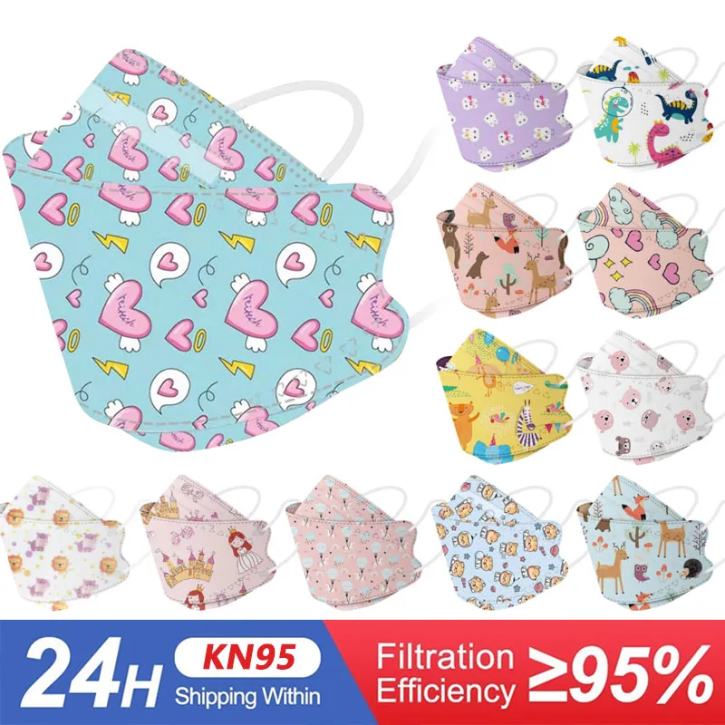 

10PCS Kids kn95 mascarilla infantil ffp2 Child ffp2 Facemask ffp2mask Mascarilla Homologada Kn95 enfant mascara descartavel CE