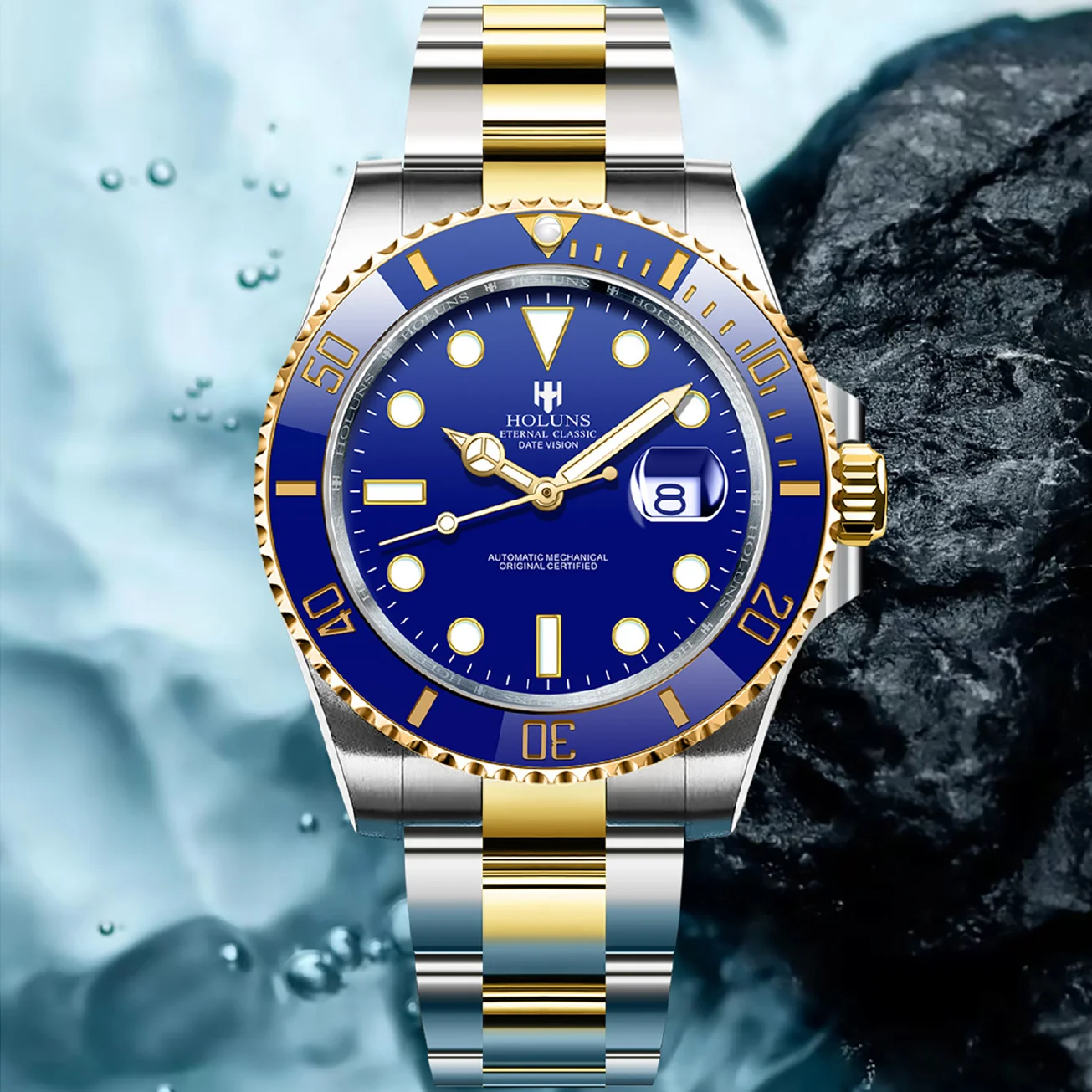 

Holuns New 40mm Men AAA Luxury Automatic Mechanical Watches Japan Miyota 8215 Stainless Steel WatchWaterproof Relogio Masculino