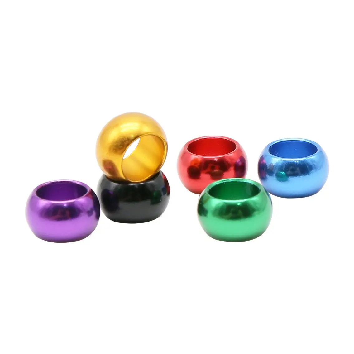 

12 pcs ID 8/10mm Aluminum Pigeon Foot Ring Without Number Bird Foot Ring Outdoor Flying Training Identification Pigeons Carry