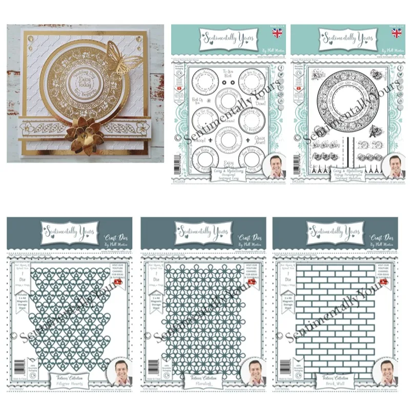 Набор для резки металла монеты медальоны цветочные любопы кирпичная стена