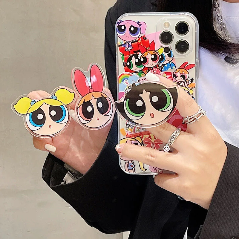 

3D Cute Cartoon Holder Stand Phone Case For IPhone 11 Pro Max 12 Pro Max X XS XR 7 8 Plus SE 2022 Soft Airbag TPU Cover Cases