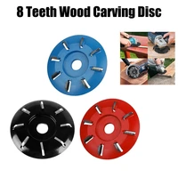 8 teeth wood carving disc 16mm bore woodworking turbo tea tray digging wood carving disc tool milling cutter for angle grinder
