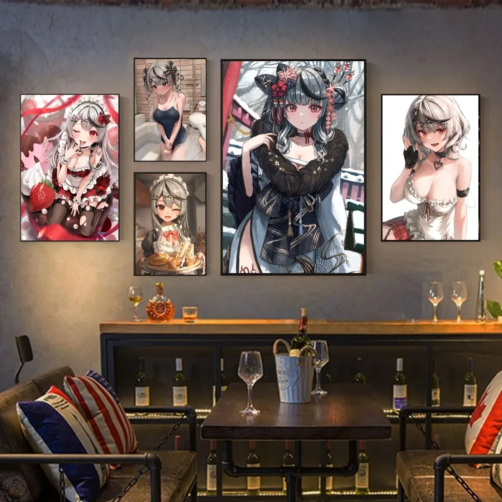 H-Hololive sakaaa Хлоя плакат наклейки фотография Декор игровая комната подарки Kawaii HD