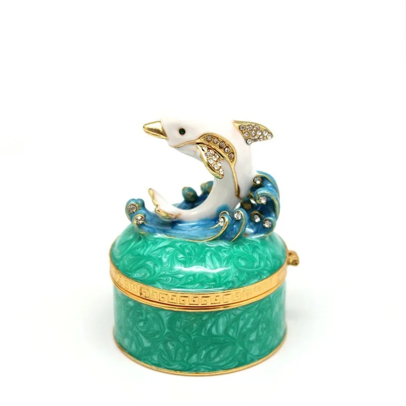 Dolphin Display Trinket Jewelry Box