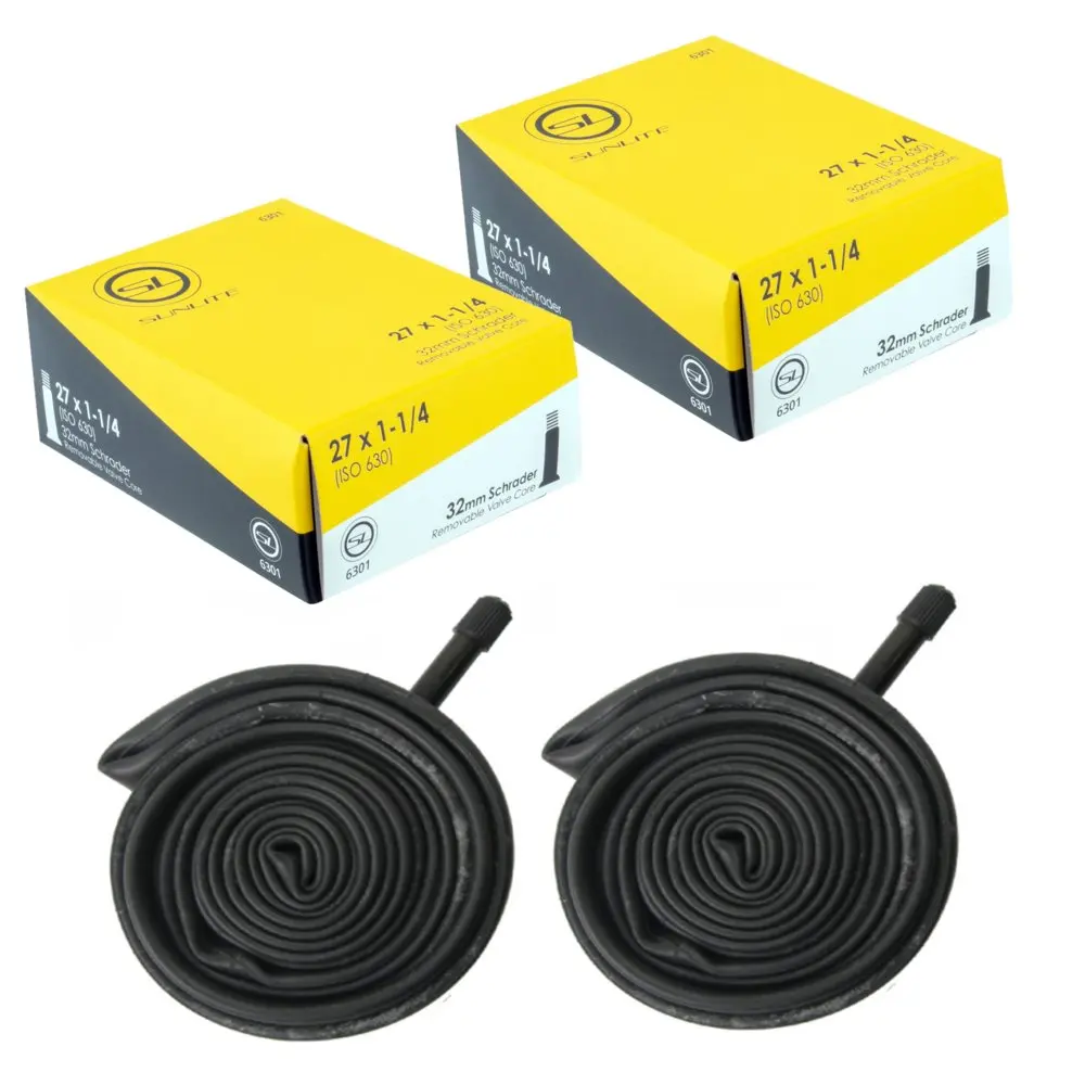 

Внутренние камеры 2-PACK 27x1-1/4 "w/ Schrader Valve 27in Wheel Bikes