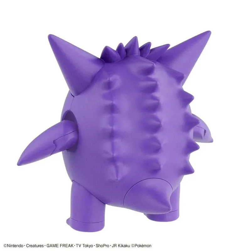 Фото В наличии: Оригинальные фигурки Bandai Plamo Gengar, аниме-фигурка для сборки, модель, игрушка, украшение для рабочего стола, подарок на день рождения №3