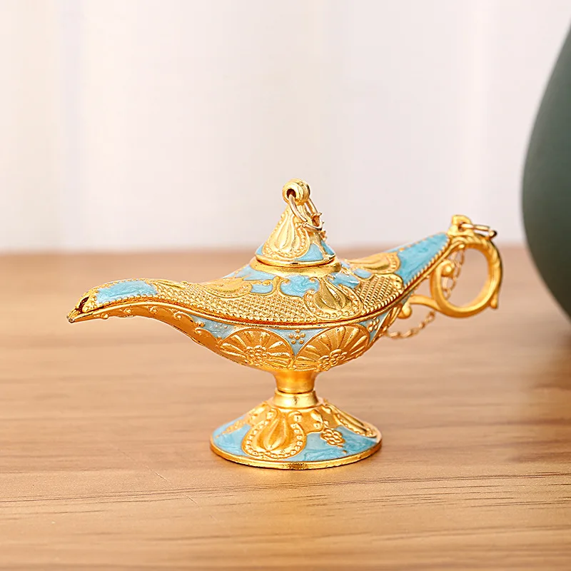 Винтажная лампа Аладдина Джин декоративная фигурка ретро ностальгический стиль